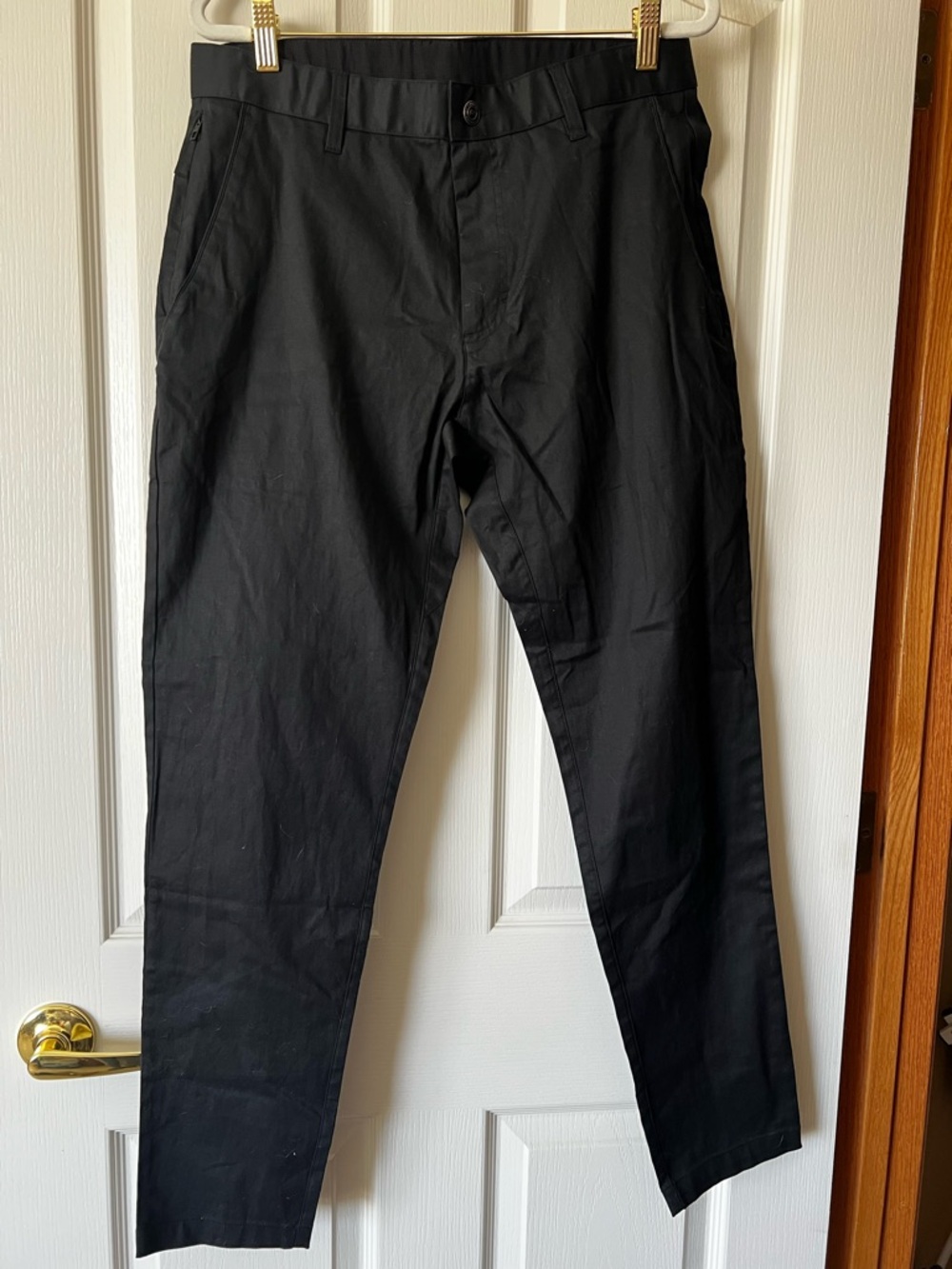 Men's Black Casual Stretch Pants
